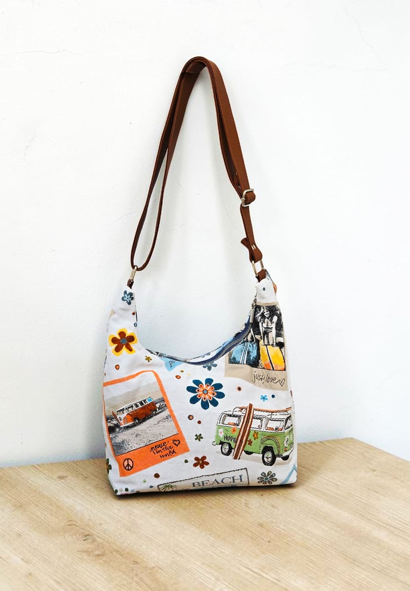 Sac Hobo artisanal en jacquard