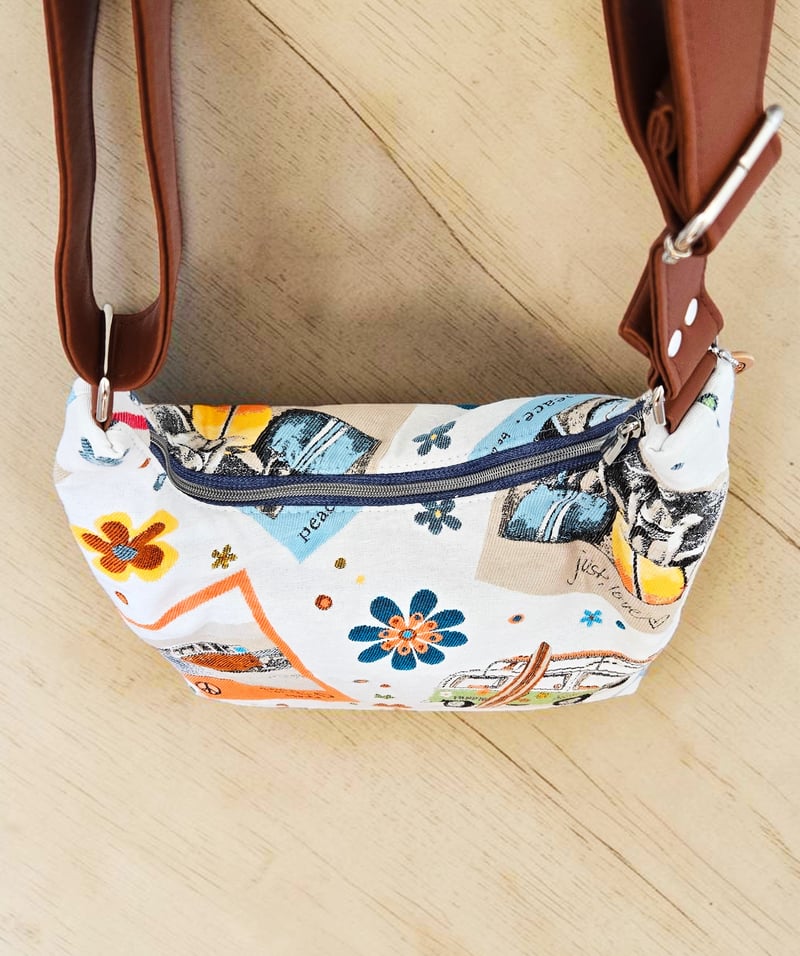 Sac Hobo artisanal en jacquard — autre vue